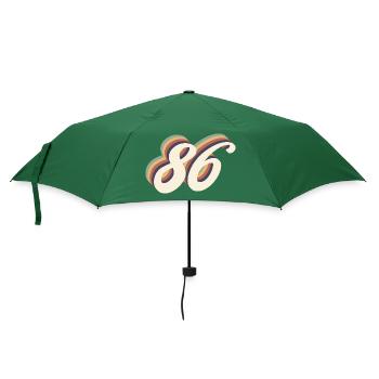Jahrgang zum 86-jährigen Jubiläum - Regenschirm (klein) - Flaschengrün - Vorne