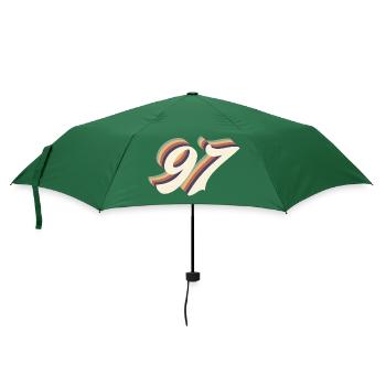 Jahrgang zum 97-jährigen Jubiläum - Regenschirm (klein) - Flaschengrün - Vorne
