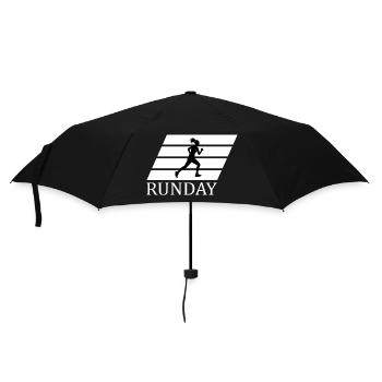 Marathon Triathlon Running Jogging Biking Cycling - Umbrella (small) - black - Front