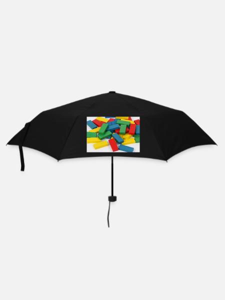 Bunte Bauklötze - Regenschirm (klein) - Schwarz