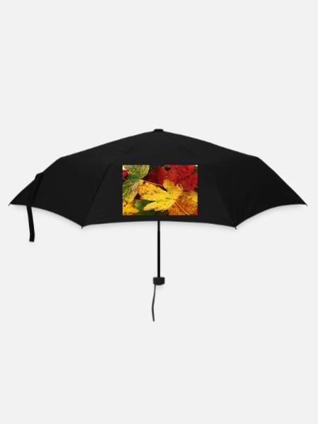 Autumn leaves - Umbrella (small) - black