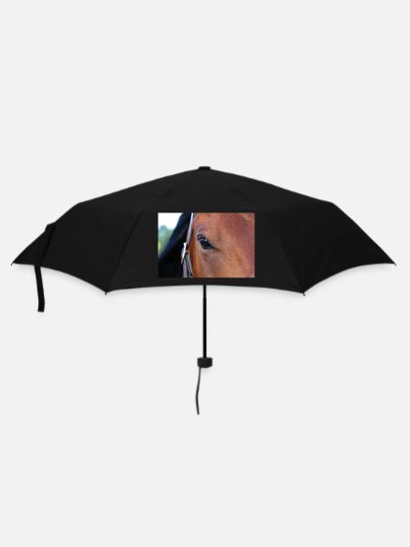 Horse's eye - Umbrella (small) - black