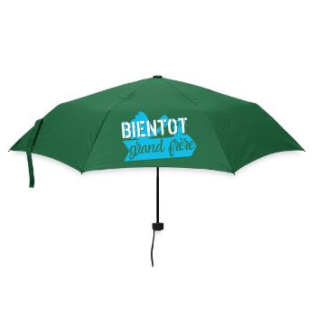 Bientôt grand frère - Parapluie standard - vert bouteille - Devant