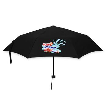 Feiertags-Logo - Regenschirm (klein) - Schwarz - Vorne