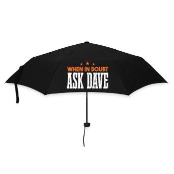 Ask Dave - Umbrella (small) - black - Front