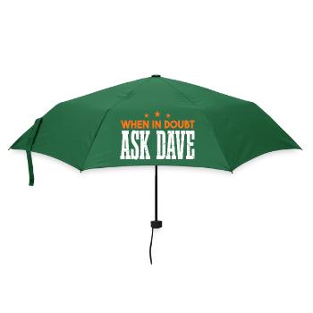 Fragen Sie Dave - Regenschirm (klein) - Flaschengrün - Vorne