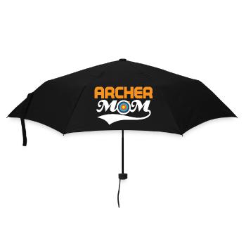 Archer Mom Bow & Arrows Target Archery - Regenschirm (klein) - Schwarz - Vorne
