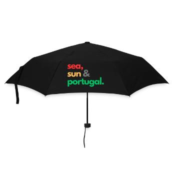 Sea, Sun & Portugal. - Umbrella (small) - black - Front