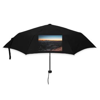 Sunset colors On Agrafa Mountain Range in Greece - Umbrella (small) - black - Front