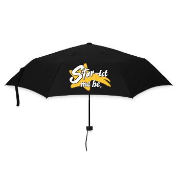 Stern lass mich sein - Poesie - Regenschirm (klein) - Schwarz - Vorne