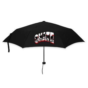 Skateboarding Skate Skater Skateboard Sk8 Trick - Regenschirm (klein) - Schwarz - Vorne