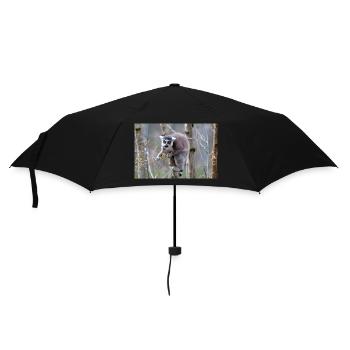 Ring-tailed Lemur (in german Katta) Lemur catta - Umbrella (small) - black - Front