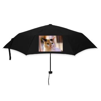 cat - Umbrella (small) - black - Front