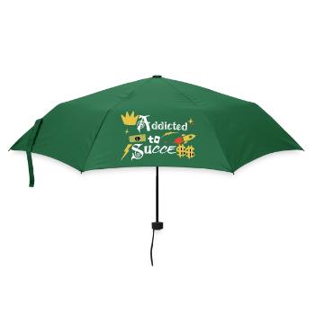 Süchtig nach Erfolg - Regenschirm (klein) - Flaschengrün - Vorne