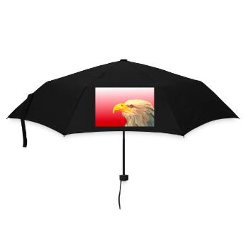 Adler. - Regenschirm (klein) - Schwarz - Vorne