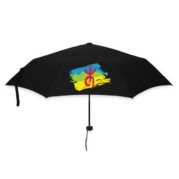 Z Imazighen (Amazigh-Flagge) - Regenschirm (klein) - Schwarz - Vorne