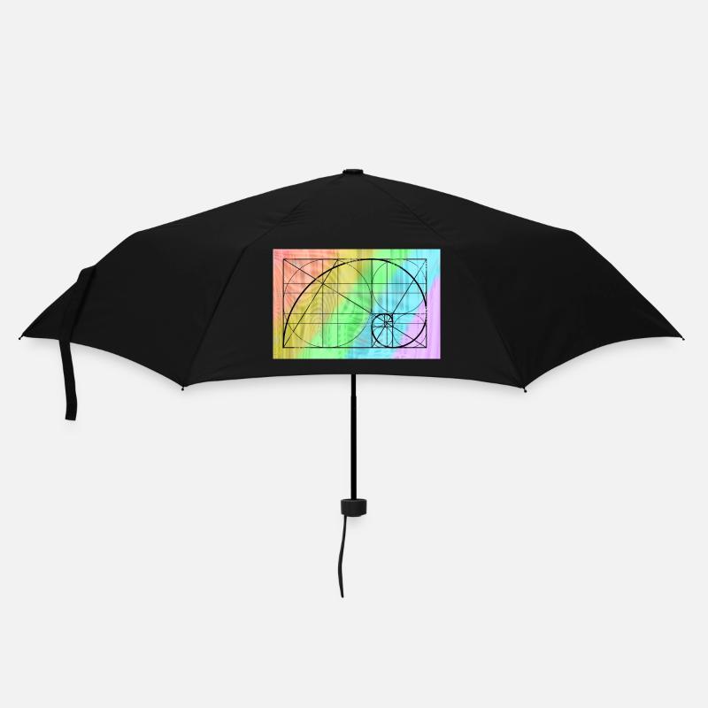 Goldener Schnitt - Regenschirm (klein) - Schwarz