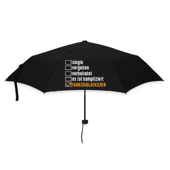 Lackierer Fahrzeuglackierer Autolackierer - Regenschirm (klein) - Schwarz - Vorne