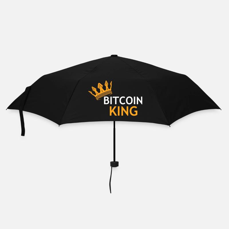 Crypto Bitcoin Trading - Regenschirm (klein) - Schwarz