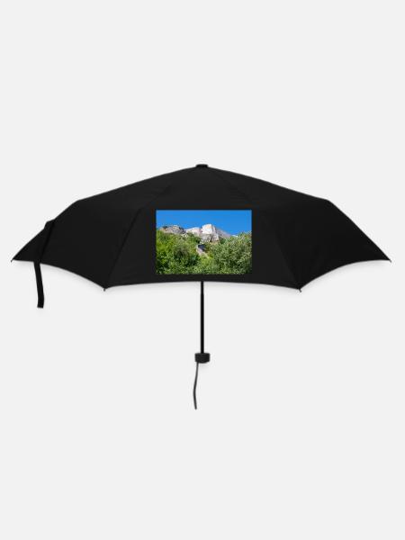 Festung Knin (Kninska tvrđava) Kroatien - Regenschirm (klein) - Schwarz