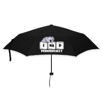 Je fais une sieste périodiquement Jeu de mots sur la science de la chimie - Parapluie standard - noir - Devant