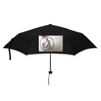 Throwing trash - Umbrella (small) - black - Front