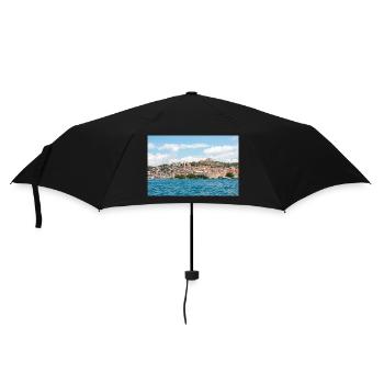 Panoramablick Primošten, Šibenik-Knin, Kroatien - Regenschirm (klein) - Schwarz - Vorne