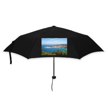 Panoramablick Primošten, Šibenik-Knin, Kroatien - Regenschirm (klein) - Schwarz - Vorne