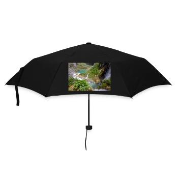 Plitvice Lakes National Park crystal clear water - Umbrella (small) - black - Front