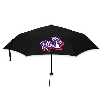 Tropical Serenity: Relax with Palm Trees Paradise - Umbrella (small) - black - Front