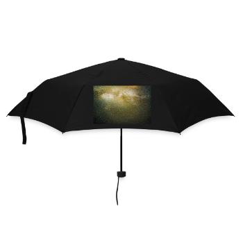 Weltraum-Astro - Regenschirm (klein) - Schwarz - Vorne