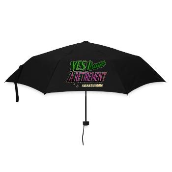 happy gift idea triathlon best funny swimming - Regenschirm (klein) - Schwarz - Vorne