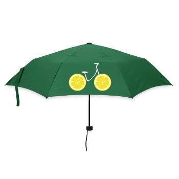 Lemon Bike - Bike Gift Idea - Umbrella (small) - bottlegreen - Front