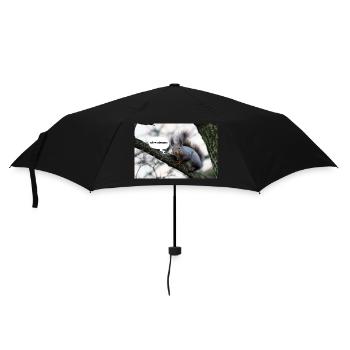 Eichhörnchen, Isibat - Regenschirm (klein) - Schwarz - Vorne
