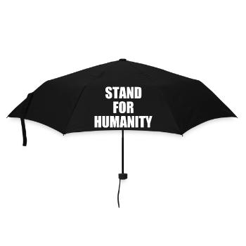 Stand for humanity - Umbrella (small) - black - Front