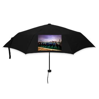 Gondoles sur la place Saint-Marc - Parapluie standard - noir - Devant