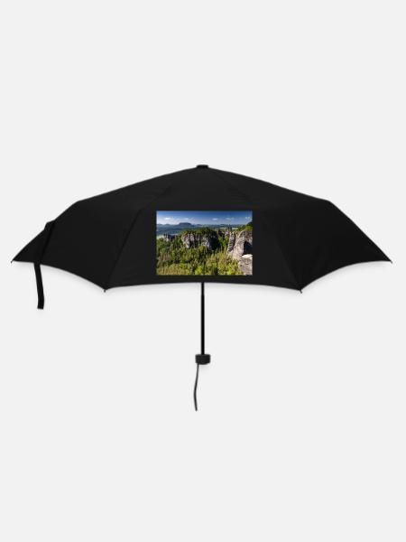 Bastei in Saxon Switzerland - Umbrella (small) - black