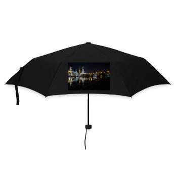 Dresde la nuit - Parapluie standard - noir - Devant