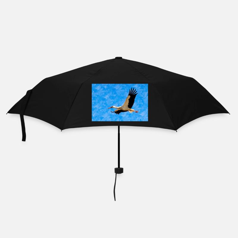 Cigogne en vol - Parapluie standard - noir