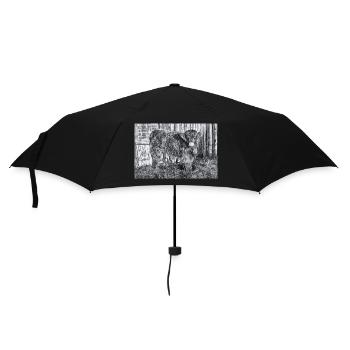 Highland cattle - Umbrella (small) - black - Front