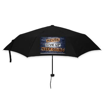 N’abandonnez jamais, continuez à dire lettrage Graffiti - Parapluie standard - noir - Devant