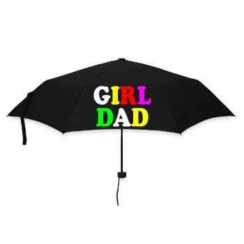 Girl dad - Regenschirm (klein) - Schwarz - Vorne