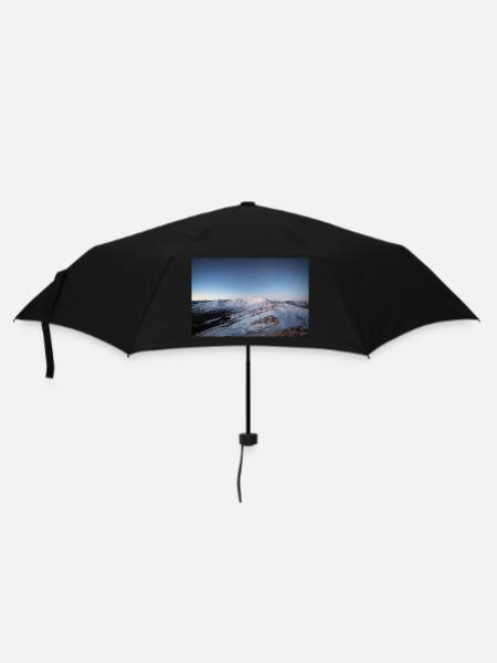 Alpen Glow On Agrafa mountain range in Greece - Umbrella (small) - black