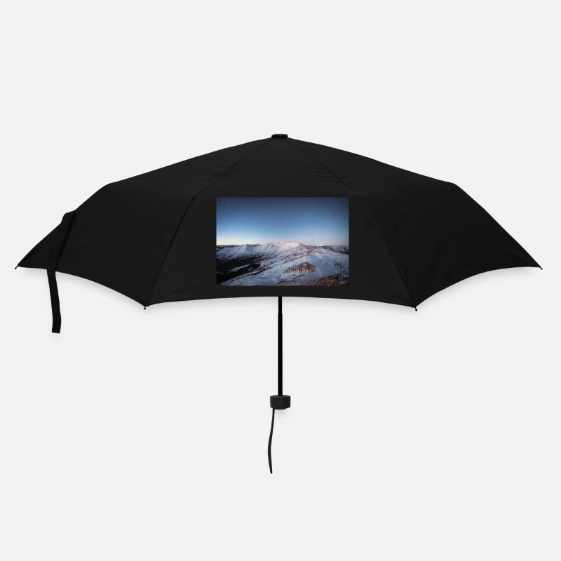 Alpen Glow On Agrafa mountain range in Greece - Umbrella (small) - black