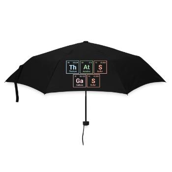 That's gas - Geek Chic Periodic Table Shirt Design - Umbrella (small) - black - Front