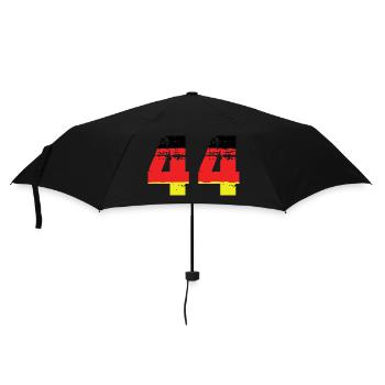 44 Zahl Deutschland Trikot - Regenschirm (klein) - Schwarz - Vorne