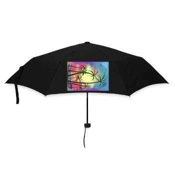 Palm trees - Umbrella (small) - black - Front