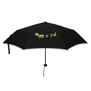 Frohes Eid - Regenschirm (klein) - Schwarz - Vorne