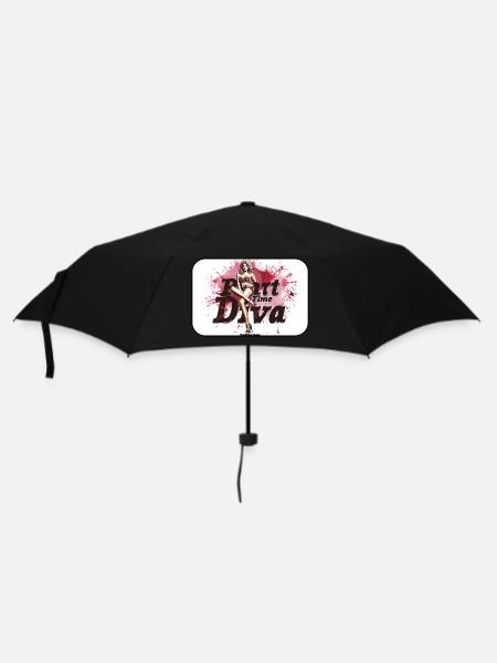 005-PartTimeDiva - Regenschirm (klein) - Schwarz