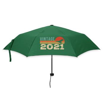 Vintage 2021 Cadeau D'anniversaire 2021 Retro 2021 - Parapluie standard - vert bouteille - Devant